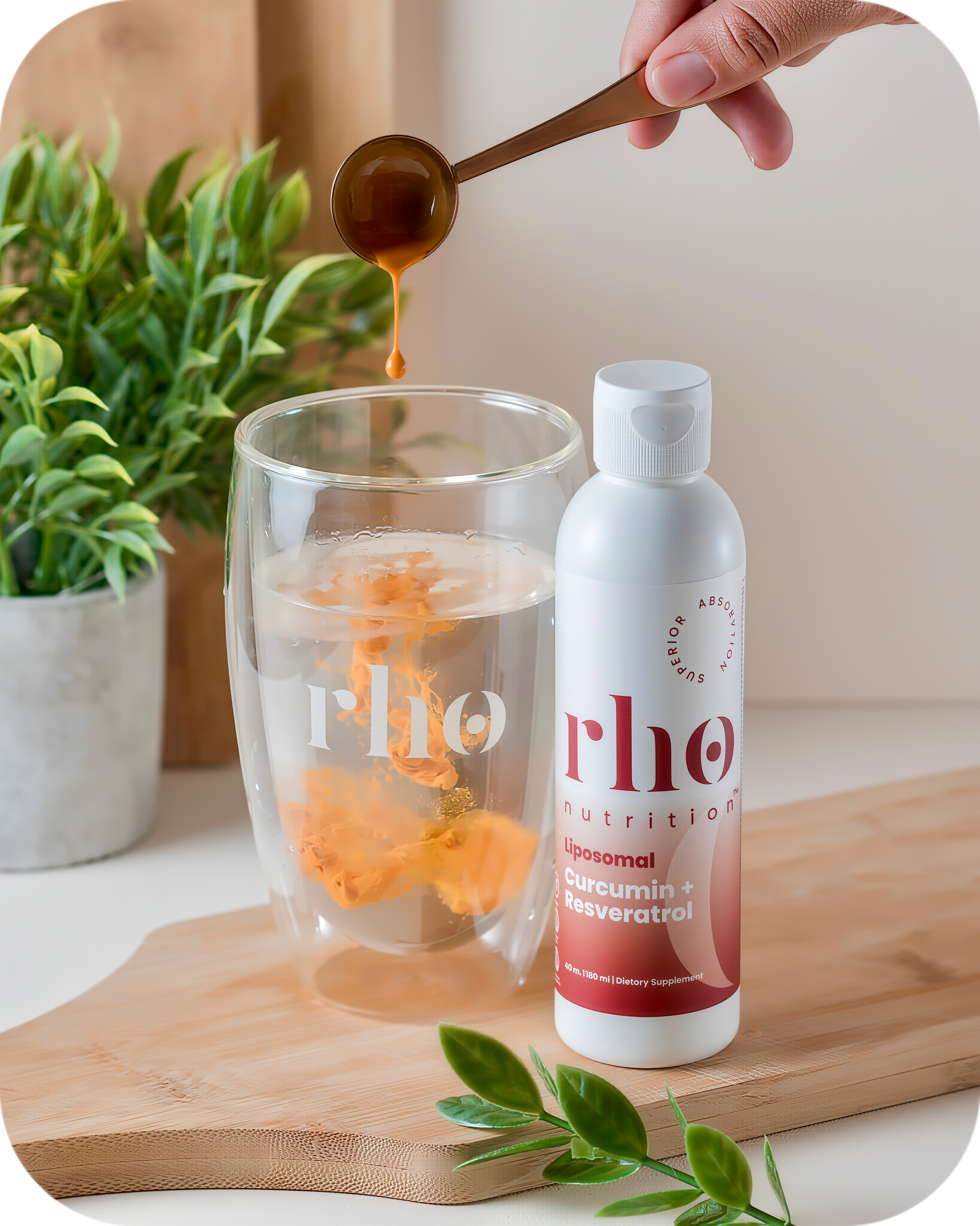 Rho Nutrition Liposomal Curcumin+ Resveratrol