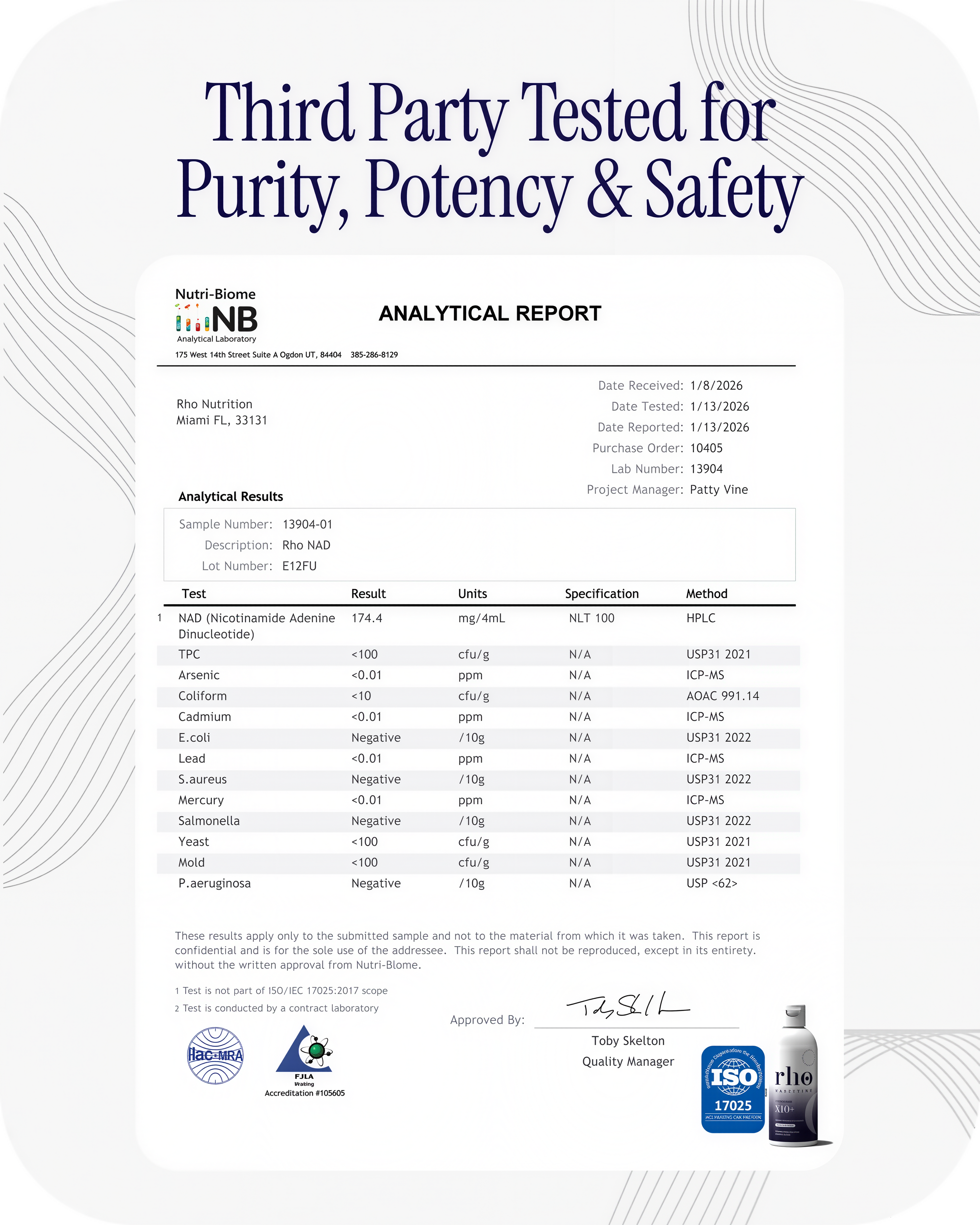 Rho Nutrition Liposomal NAD+
